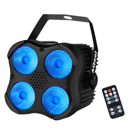 AQOOL Stage Par Lights, Super Bright RGBW LED Par Can Light with Remote & DMX Control, Stage Light Sound Activated DJ Uplighting for Event Festival Party Indoor Church Stage Lighting