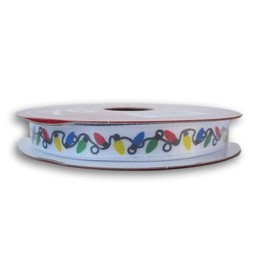 Christmas Lights Ribbon - 3/8 Inch x 30 Feet