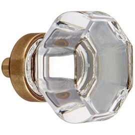 Emtek 86011US7 Old Town Clear 1.25-Inch Cab Knob
