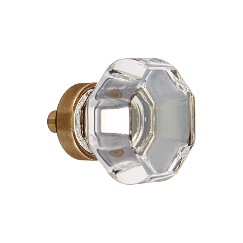 Emtek 86011US7 Old Town Clear 1.25-Inch Cab Knob