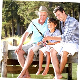 OHPHCALL Practical Short Fishing Pole Mini Angling Pole for Outdoor Use Wear-Resistant Portable