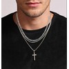 HSWYFCJY 3Pcs Set Cross Necklace for Men, Mens Cross Necklace