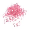 50Pcs Pink Butterflies Paperclip Cartoon Color Plating Innovative Cute Paperclips