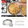 Hicook Stainless Steel Spaetzle Maker Lid with Scraper Traditional German