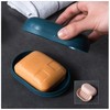 2 PCS Plastic Soap Dish,Travel Soap Case,Soap Cases with Lid,Soap