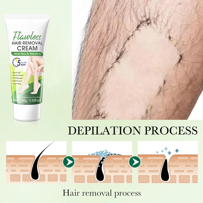 Crema Depilatoria Para Mujeres Y Hombres, Crema Depilatoria