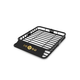 DEXSO Universal Roof Rack Basket, 51" x 36" Rooftop Cargo Carrier Basket, 200 Lbs Capacity Car Cargo Rack, Heavy Duty Luggage Rack for SUVs, Trucks, Vehicles