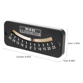 GLEAVI Angle Leveler Sailing Level and Angle Finder Angle Measuring Tool Professional Level Protractor Small Angle Finder Instruments and Indicators Angle Gauge Black Plastic