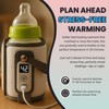 Portable Baby Bottle Warmer with 5 Temperature Settings, Waterproof and