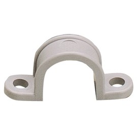 Gardner Bender GCC-510 2-Hole Heavy Duty Conduit Strap, 1.9 In, Plastic, Gray, 1-1/2"