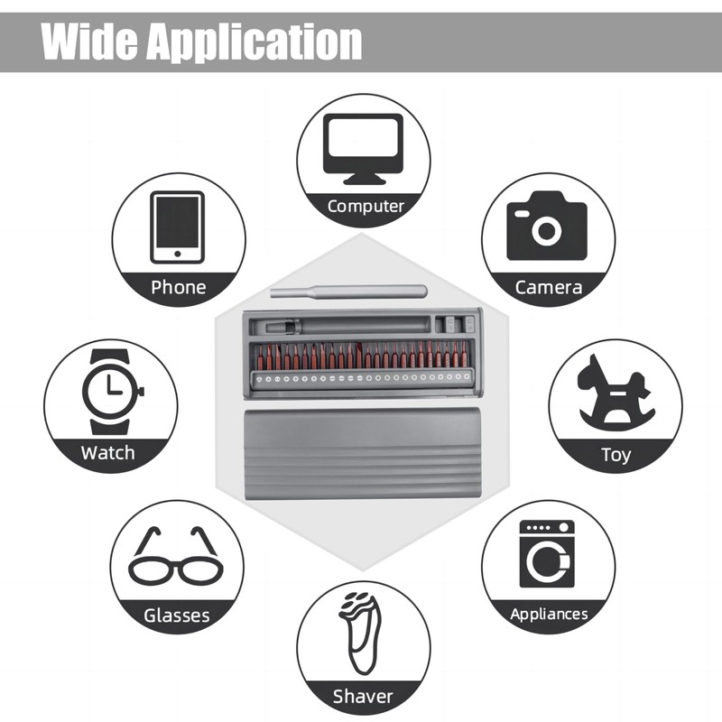 Yakamoz 26 in 1 Small Precision Screwdriver Set Phillips, Slotted,