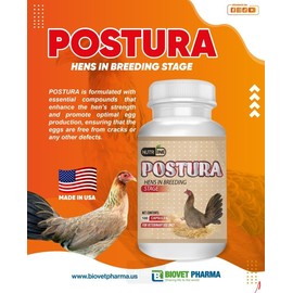 Nutriline POSTURA for Hens Bone and Egg Builder 100 Caps Supplements Para Gallinas