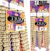 3X TRIO DEEPWAVE 20" (3 PACK) SYNTHETIC HAIR FOR CROCHET