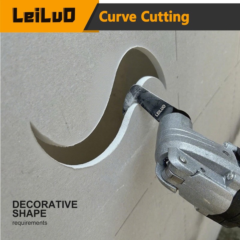 LEILUO 6 Pcs Multitool Blades Drywall & Multi-Material Cutting Universal