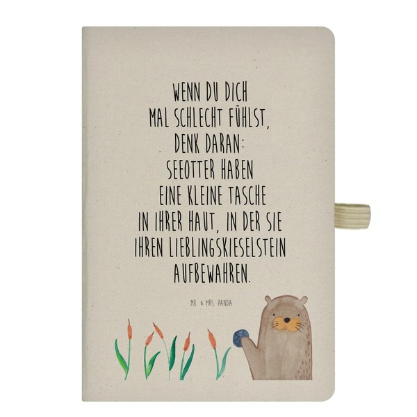 Mr. & Mrs. Panda diary, notes, DIN A5 cotton notebook