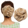 S-noilite Hair Bun Extensions Messy Wavy Curly Dish Donut Scrunchie
