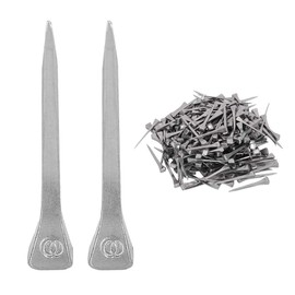 Jeanoko 250pcs Steel Horseshoe Nails Appropriate Rigidity E3 Equestrian Sport Equipment for Horse Steel Nails 1.7 in