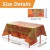 MOROBOR 3 Pack Pumpkin Tablecloth, Disposable Plastic Waterproof Rectangle Table