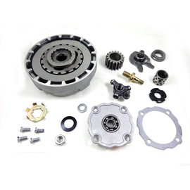 17T Teeth Semi Automatic Clutch Assembly with Accessories for 50cc 70cc 90cc 110cc 125cc 135cc ATV Quad Go Kart Dirt Bike Taotao SUNL Roketa Kazuma JCL NST