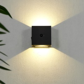 JXOFROAD Smart Magnetic USB Rechargeable Wall Sconces - Motion Sensor LED Wall Lamp, Battery Operated Wireless Wall Light for Indoor/Outdoor, Easy Stick-On Installation,for Stairs, Bathrooms, Garages