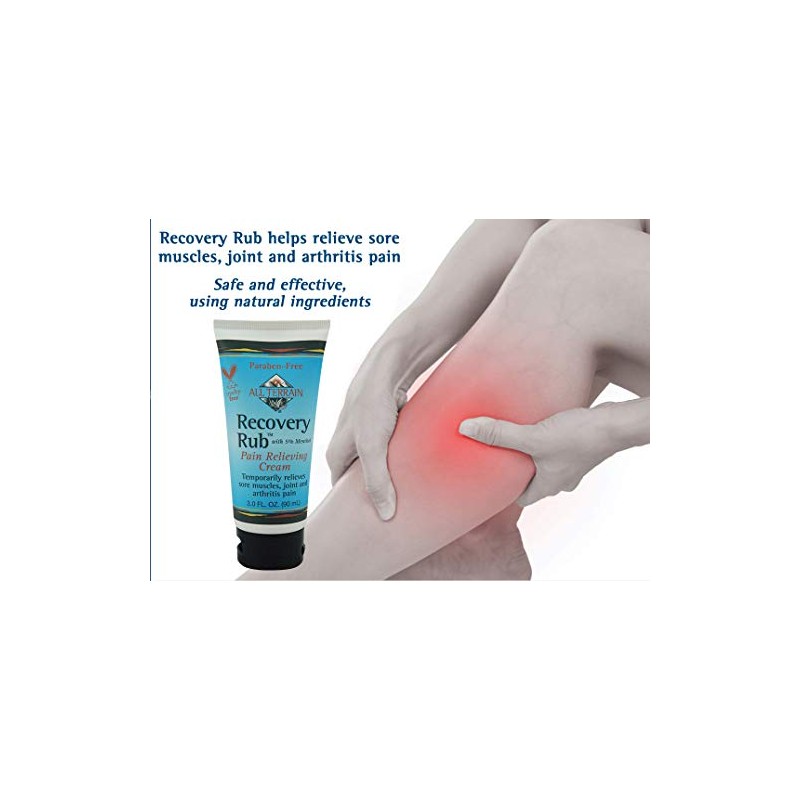 All Terrain Recovery Rub Soothing Massage Cream 3oz, Natural Relief