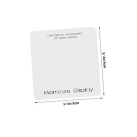 Outanaya 40Pcs Nail Art Display Boards and Manicure Showing Cards for Organizing Nail Accessories and Gel Colors Storage for Press Nails and Nail Art Display