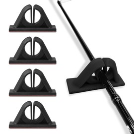 Wandefu No drilling required fishing rod holder For storage rod holder fishing pole holders pertain garage fishing boat garage door rod holders for wall fishing rod holders for garage（black 4 pcs）