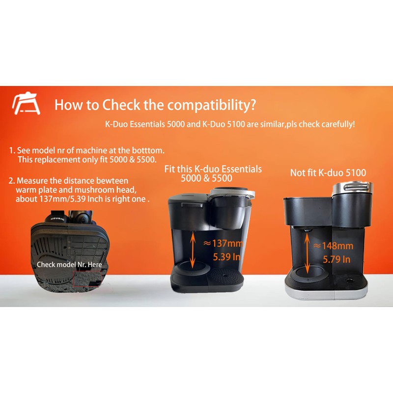 12 Cups Coffee Pot Replacement Compatible for KEURIG K-DUO Essentials