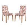 No. 918 Aleena 2-Pack Floral Print Stretch Fit Elastic Dining