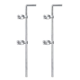 Amoskey 1-5/8"*32"(2 Pack) Gate Drop Rod, Gate Cane Bolt for Chain Link Fence, Heavy Duty Gate Drop Rod for Single or Double Gate, Chain Link Fence Parts Gate Drop Rod…