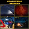 JSKNB Spotlight 1000000 Lumens, 6 Modes Led Rechargeable Spotlight Flashlight