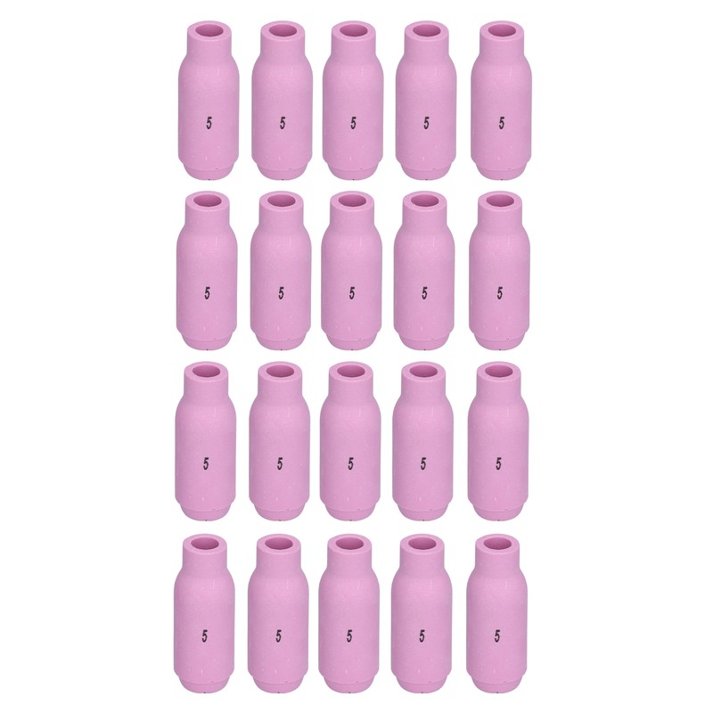 20Pcs TIG Alumina Nozzles Ceramic Cup Gas Lens Shield Consumables