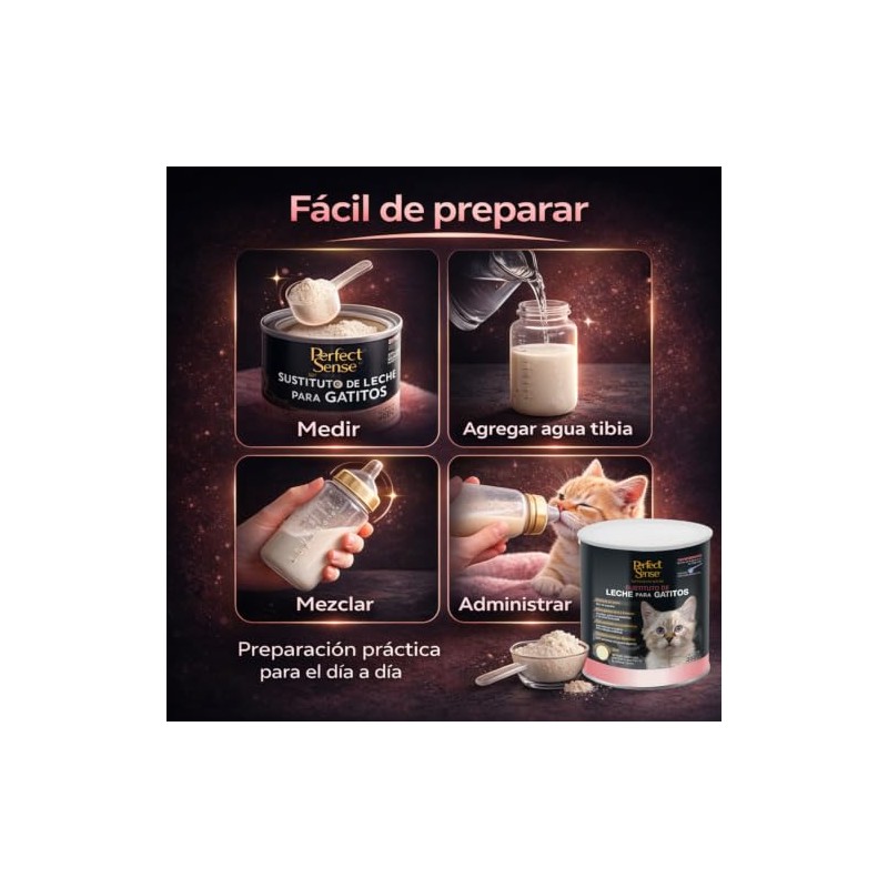 Perfect Sense Sustituto de Leche para Gatitos 360 g con