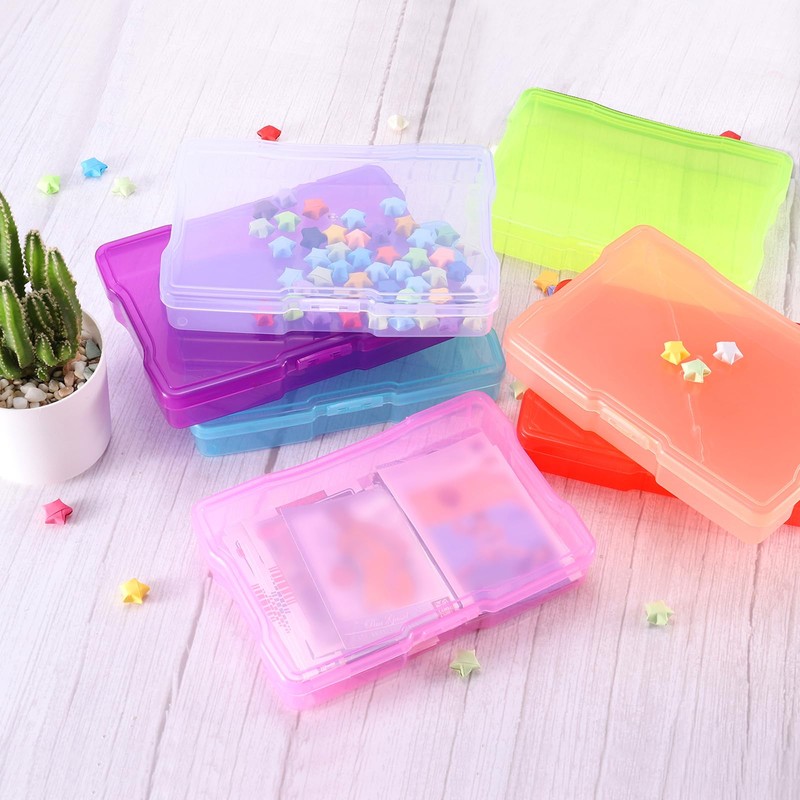 PATIKIL 5x7 Photo Storage Box, 2 Pack Photo Boxes Storage