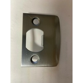 House Guard Hardware Strike Plate Door Backplate 1 3/4" x 2 1/4" Satin Nickel Brushed Square Corner - Satin Nickel