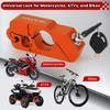 TOKCKYBL Motorcycle Lock, Heavy Duty Anti Theft Helmet, Brake and