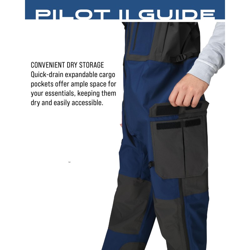 FROGG TOGGS Men's Pilot II Guide Waterproof Breathable Rain Bib,