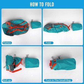 Mochila Senderismo, Mochila Plegable 40L, Mochila de Viaje