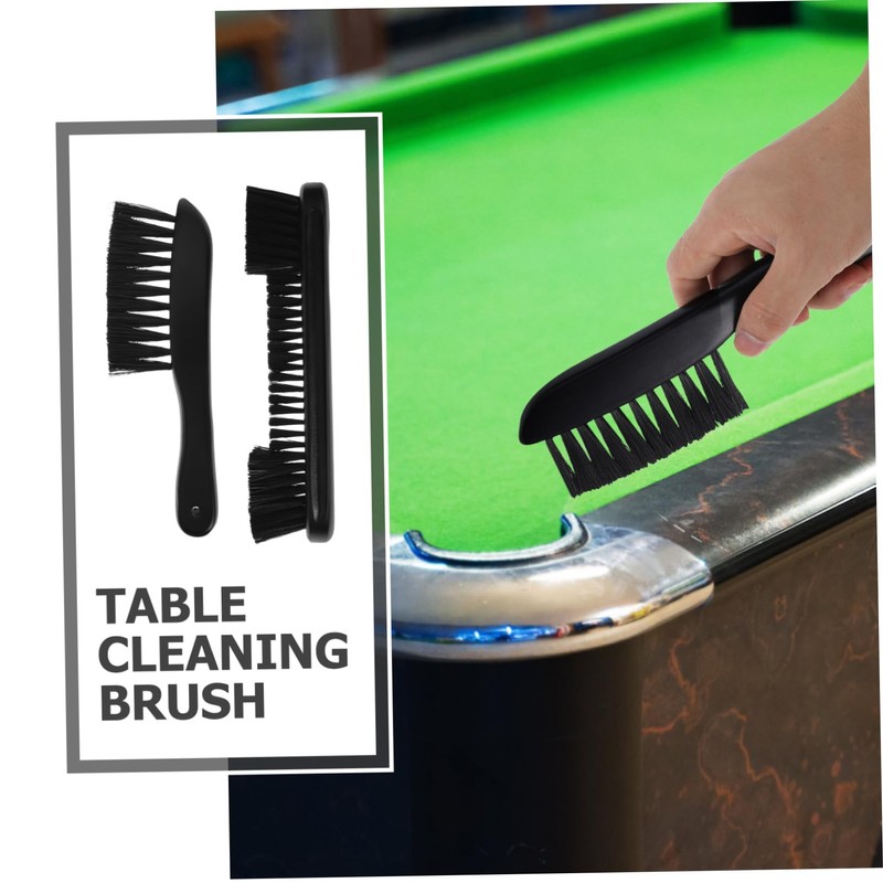 iplusmile Ergonomic Wooden Handle Pool Table Brush Nylon Bristle Cleaning