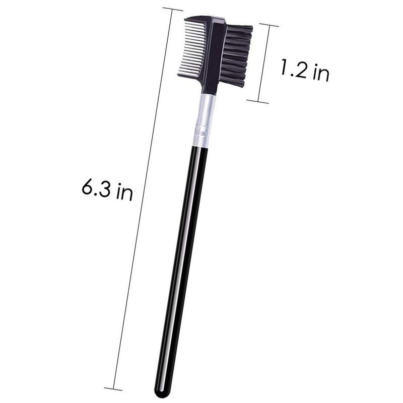 4 PCS Eyebrow Brush and Comb,Makeup Eyelash Comb,Portable Spoolie Brushes