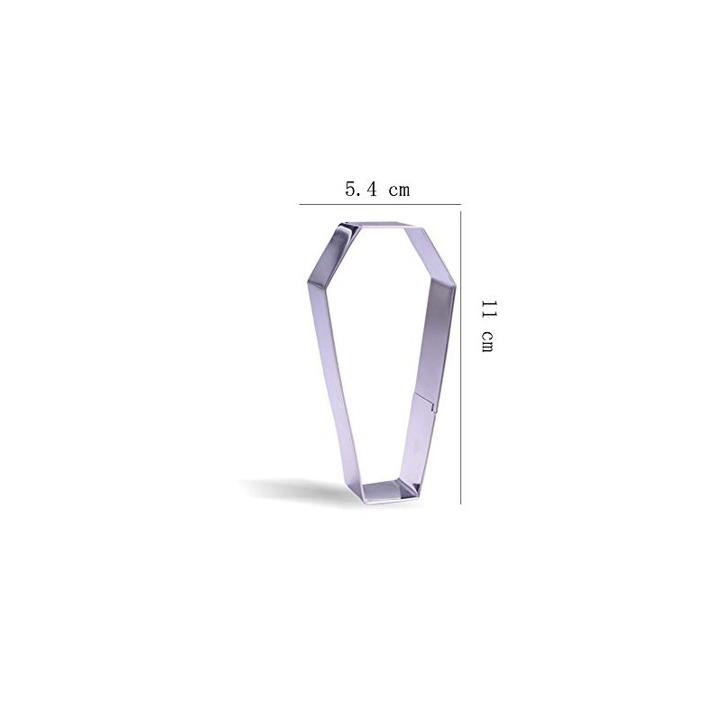11 cm Coffin Cookie Cutter - Stainless Steel