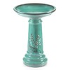 Smart Solar 207239-MG Wingate Birdbath, Mint