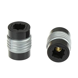 Accessonico Fiber Optic Cable Extender Female to Female Optical Toslink Digital Audio Extension Cable Coupler Connector Adapter (2 Pack)