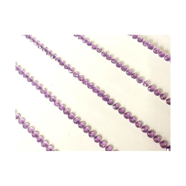 CraftbuddyUS 600x2mm Self Adhesive Lilac Diamente Crystal Strips on Gems