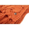 HEYO Ladies Winter Cosy Warm Scarf with Fringe HSD01, orange