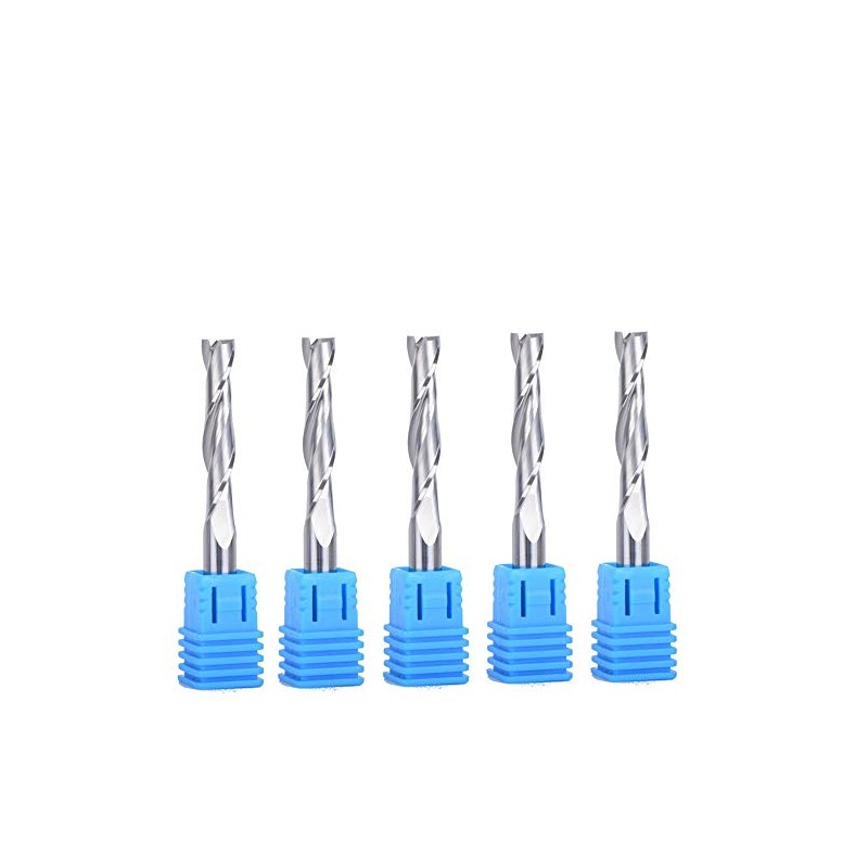 EU_HOZLY 6x32mm Solid Carbide Double Two Flute Spiral Cutter CNC