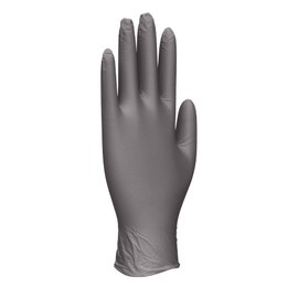 Touchguard Disposable Black Sensitive Gloves - Latex and Powder Free - Multi-Purpose - Food Grade Gloves - Box of 100 - Size L