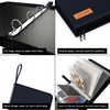 Important Document Organizer Zipper Binder,Fireproof Document Bag for Birth Certificate