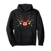 Cute Reindeer Red Plaid Christmas Costume Xmas Deer Pullover Hoodie