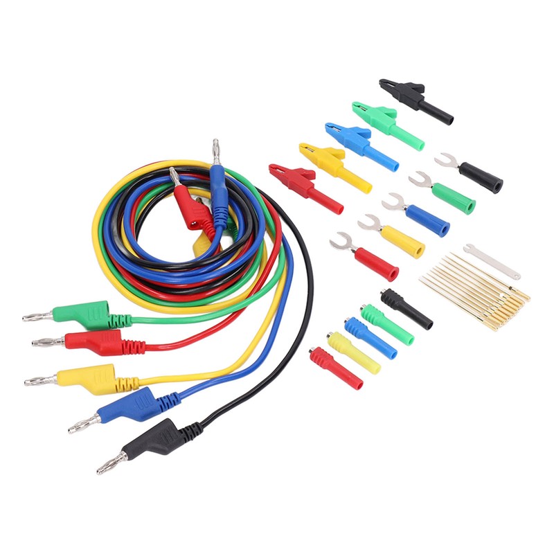 Test Lead Kit PVC Brass Testing Cable Set Electrical Conductivity